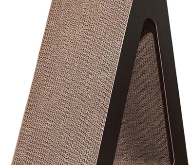 Space Saving Triangular Cats Scratcher Stand With Rotating For Interaction Fun And Claws Health Grinding Scratch Toy