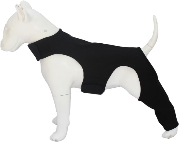 Dog Surgery Recovery Suit Lick Sleeve For Dogs Rear Leg for Alternative Elizabethan Collar Dog Elbow Protector Soft Comfortable Dog Leg Wound Protector Brace (Gray, L) - Image 6