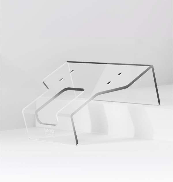 Raised Cat Feeder Crystal Stand, HHOLOVE Elevated Holder for Automatic Cat Feeders Pet Food Dispenser Shelf for Kitten Adult Cats Pet Supplies to Protect Pets Neck Health compatible for HHOLOVE Feeder - Image 2