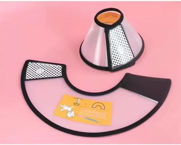 Pet Grooming Anti-Bite Collar 2-Pack, Environmentally Friendly Plastics Collar for Dogs & Cats, Adjustable Recovery Cone for Wound Protection, Post-Surgery Care & Injury Prevention(S, White) - Image 6