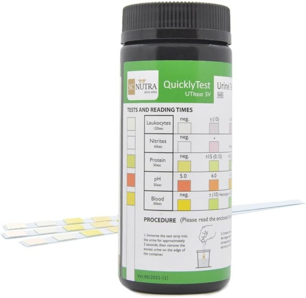 SC Nutra Quickly Test Veterinary Urine Test Strips for Cats & Dogs | Bladder Health - UTI/FLUTD Test Strips - Image 2