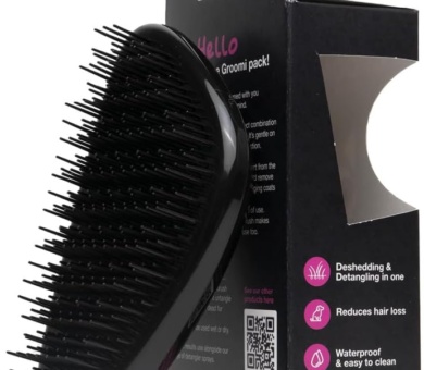 PET CARE KNOT BUSTER - Expert Detangling & De-Shedding Tool for Dogs & Cats, Ergonomic Palm Brush for Easy Grooming, Gentle on Fur for All Breeds, Ideal for Double-Coated Pets, Easy Clean