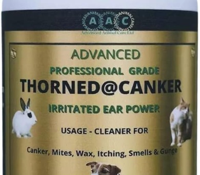 AAC Advanced Animal Care Thorned@Canker 30g For Ears & Paws. Itchy, Inflammed,Sore, Waxy, Dirty, Smelly Canker/Mites Treatment For Dogs Cats Rabbits