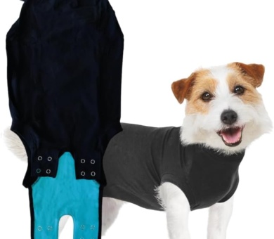 Recovery Suit Dog, XXX-Small, Black