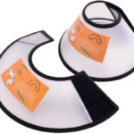 Pet Grooming Anti-Bite Collar 2-Pack, Environmentally Friendly Plastics Collar for Dogs & Cats, Adjustable Recovery Cone for Wound Protection, Post-Surgery Care & Injury Prevention(S, White)