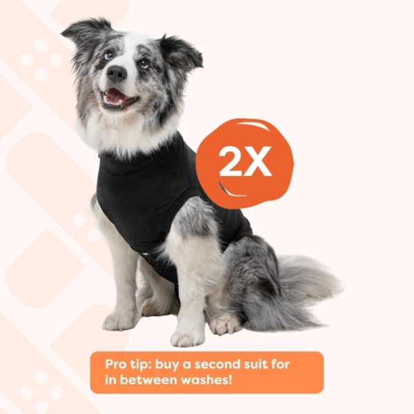 Recovery Suit Dog, XXX-Small, Black - Image 8