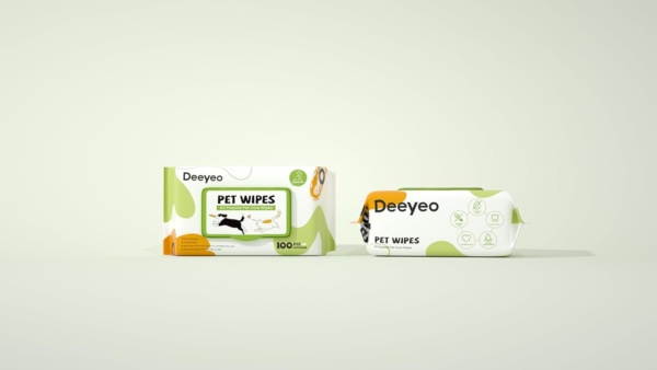 Deeyeo Pet Wipes – Biodegradable Dog Grooming Wipes – Plastic-Free Dog Wipes for Ears, Paws, Bum, Full Body – Sensitive Cleaning Wipes for Puppy, Kitten, Dogs, Cats – Eye Wipes for Dogs Care - Image 4