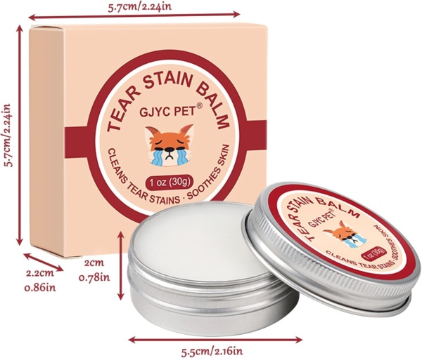 Dog Tear Stain Remover,Pet Tear Stain Remover Balm,Natural Eye Care for Dogs and Cats,Tear Stain Remover for Dogs Eyes,Gently Cleanses and Restores Sparkling Eyes(30g) - Image 5