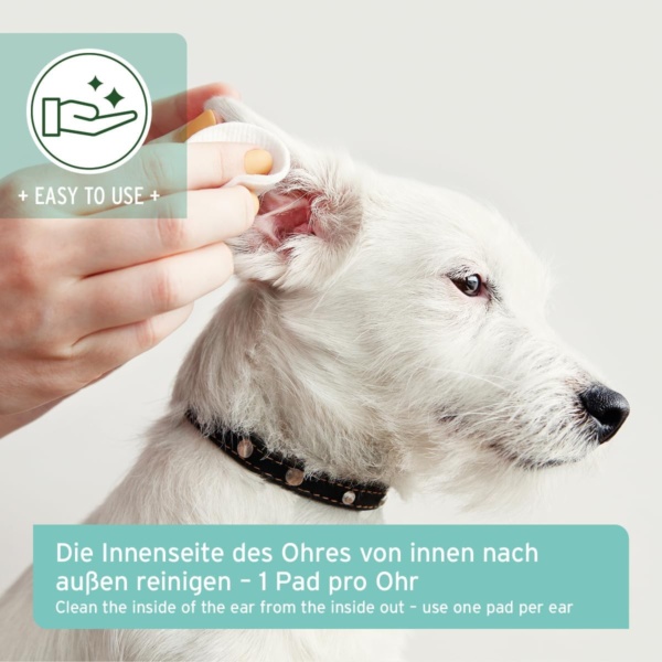 Ear Cleaning Pads for Dogs and Cats Pack of 100 – Gentle Care Cleaning Cloths, Gentle Wipes for Ear Hygiene, Mild Ear Care & Ear Cleaner - Image 5