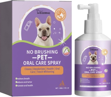 VENNERLI Pet Oral Care Spray Cleaning Oral Care Freshens Breath Reduces Oral Tartar Promote Oral Health (50ml)