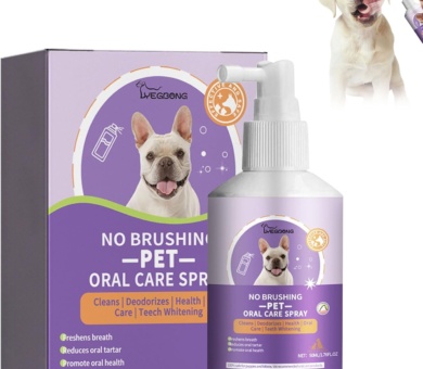 Pets Dental Teeth Cleaning Spray,Pets Oral Spray,Pet Oral Spray for Dogs and Cats,Teeth Cleaning Spray,Pets Dental Care Bad Breath Treatment,Breath Freshener Spray Natural