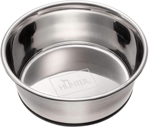 HUNTER Stainless Steel Feeding Bowl for Dogs and Cats Non-Slip Easy-Care
