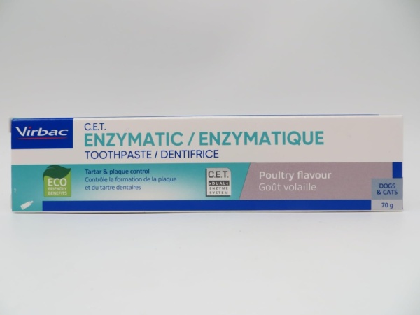 Virbac CET Enzymatic Toothpaste| Eliminates Bad Breath by Removing Plaque & Tartar Buildup | Best Pet Dental Care Toothpaste | Poultry Flavor, 2.5 oz Tube - Image 5
