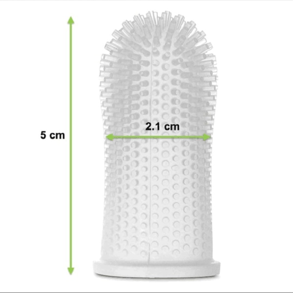 Dog Toothbrush | Cat Toothbrush | Set of 2 with Storage Cases | Dog Finger Toothbrush | Cat Dental Care | Dog Teeth Cleaning Products | Nontoxic Silicone Dog Plaque Remover (Blue) - Image 2