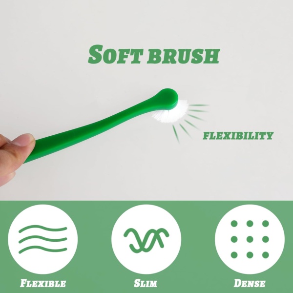 6Pcs Small Dog & Cat Toothbrush Soft Silicone Pet Toothbrush Cat Dental Care Teeth Brush for Dogs Tooth Cleaner Care for Small to Large Dogs Cats - Image 4