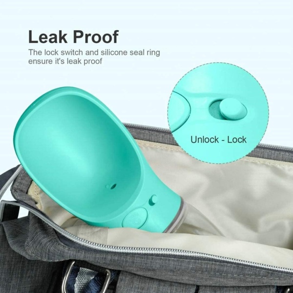 Dog Water Bottle-350ml/550ml Portable Dog Drinking Bottles for Walking Travel,Leak-Proof Puppy Doggy Drinking Dispenser & Feeder for Hiking, Camping, Outdoor Dog Drinking Bowl Dog Gift - Image 2