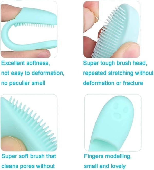 10Pcs Small Dog & Cat Toothbrush, Dog Finger Toothbrush, 360 Degree Soft Silicone Pet Toothbrush, Puppy Toothbrush, Silicone Scrubber for Cats, Finger Toothbrush for Dog and Cat Teeth Cleaning - Image 6