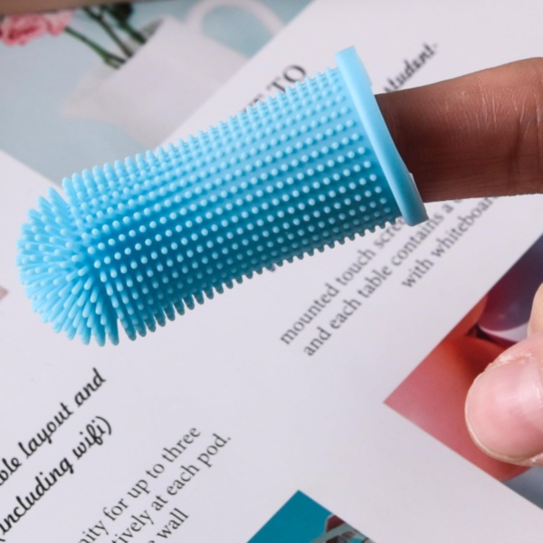 10 Pack Dog Finger Toothbrush, Dog & Cat Toothbrush, 360º Silicone Puppy Tooth Brush, Dogs Cats Teeth Cleaning Dental Care (Blue) - Image 4