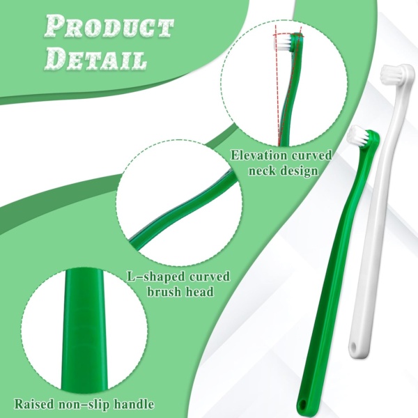 6Pcs Small Dog & Cat Toothbrush Soft Silicone Pet Toothbrush Cat Dental Care Teeth Brush for Dogs Tooth Cleaner Care for Small to Large Dogs Cats - Image 3
