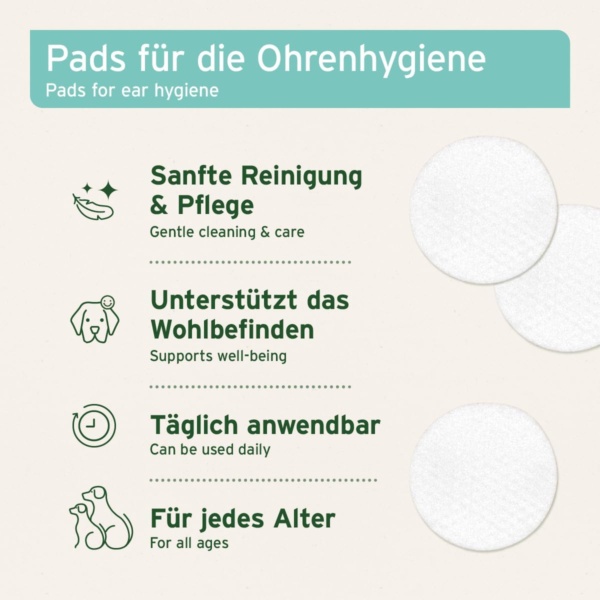 Ear Cleaning Pads for Dogs and Cats Pack of 100 – Gentle Care Cleaning Cloths, Gentle Wipes for Ear Hygiene, Mild Ear Care & Ear Cleaner - Image 3