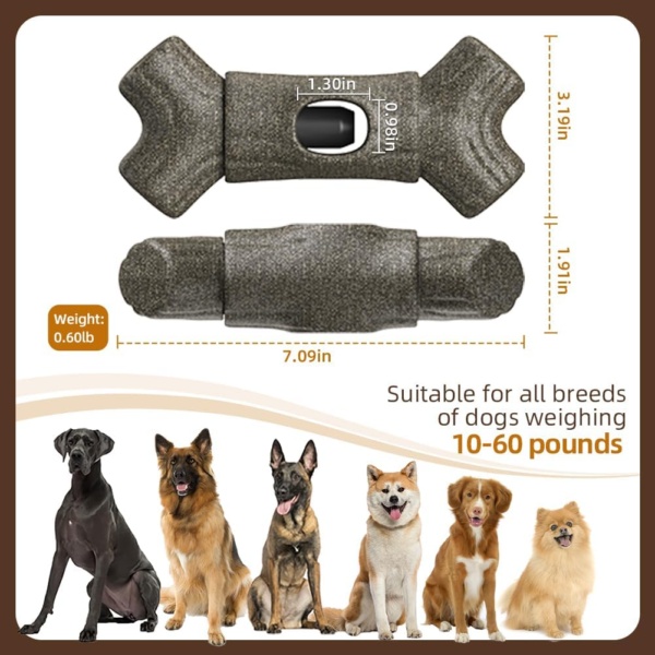 Dog Chew Toy, Bully Stick Holder, Durable Bone-Shaped Chew Toy for Medium/Large Breed Dogs, Prevents Choking, Promotes Dental Health - Image 6