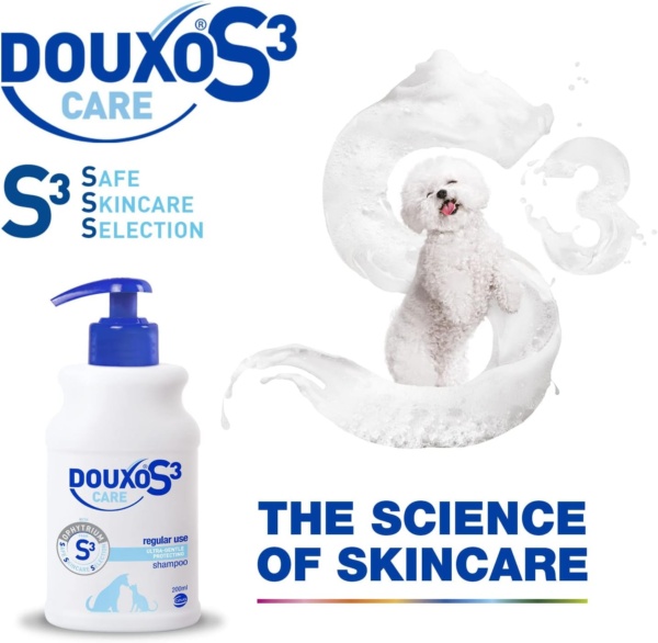 DOUXO S3 CARE Shampoo | Ultra-Gentle Cleansing Cat Shampoo | Dog Shampoo Sensitive Skin | Regular Use Pet Shampoo | Hypoallergenic Dog Shampoo | Douxo Shampoo for Dogs | Hydrating & Detangling | 200ml - Image 5