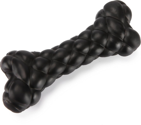 Knobbly Bone Dog Toy – Durable Rubber Chew Toy for Strong Chewers – Squeaky Interactive Toy, Dental Health Aid, Non-Toxic and Non-Allergenic – Perfect for Most Dog Breeds - Image 3