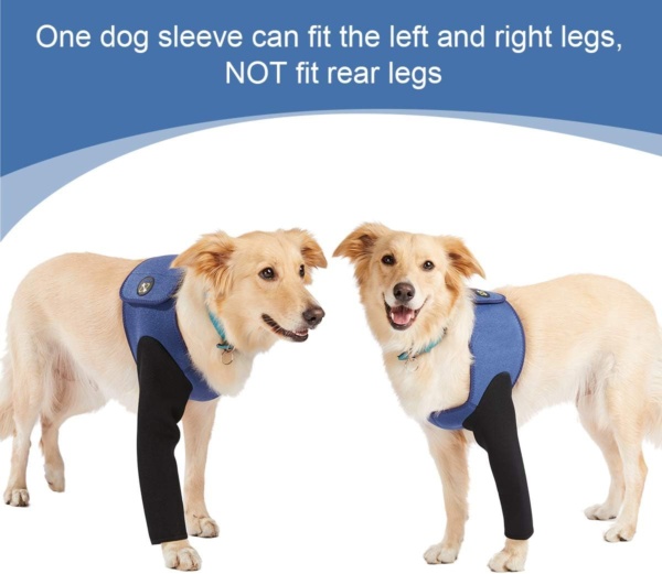 Coodeo Dog Recovery Suit, Cone Collar Alternative, Abrasion Resistant Dog Recovery Sleeve, Washable 2.5mm Thick and Waterproof, Pet Wounds Prevent Licking, Bite, Being Wet and Infected (S) - Image 2