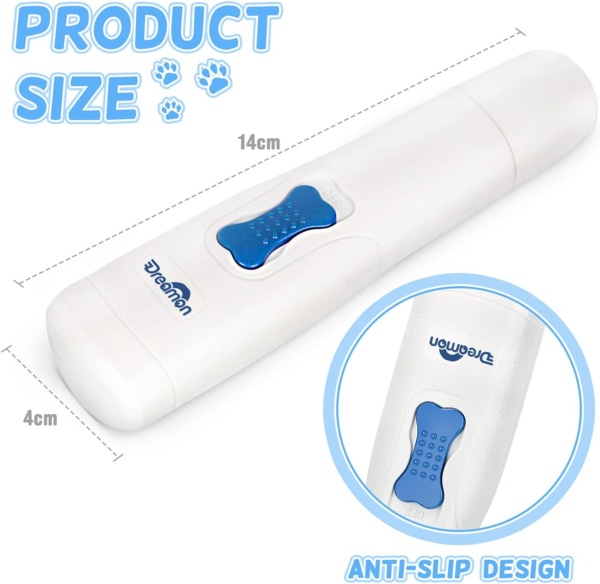 Dog Electric Nail File Grinders, Pet Nail Trimmer Low Noise, Long Working Time, for Small Medium Large Breed Dog and Cat - Image 7
