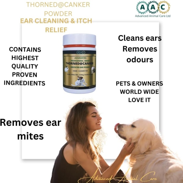 AAC Advanced Animal Care Thorned@Canker 30g For Ears & Paws. Itchy, Inflammed,Sore, Waxy, Dirty, Smelly Canker/Mites Treatment For Dogs Cats Rabbits - Image 8