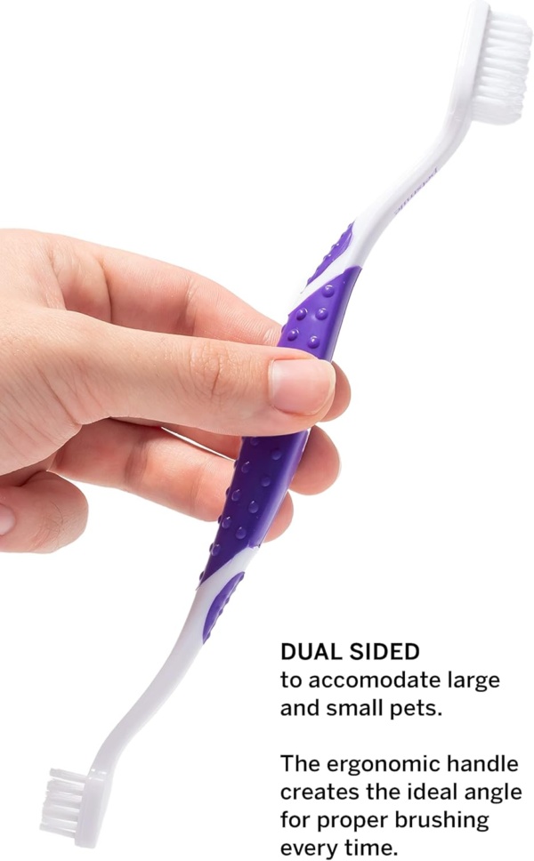 Petsmile Professional Pet Toothbrush - Patented 45° Cat & Dog Toothbrush for Small & Large Animals - Pet Accessories for Dental Care - VOHC Approved Teeth Cleaning - Toothpaste Not Included - Image 3