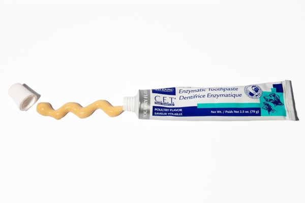 Virbac CET Enzymatic Toothpaste| Eliminates Bad Breath by Removing Plaque & Tartar Buildup | Best Pet Dental Care Toothpaste | Poultry Flavor, 2.5 oz Tube - Image 2