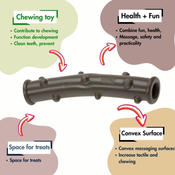 ECOMFY Olive Eco Chew Toys For Dogs | Dental Stick 12.5cm| Dog Toys For Boredom| Eco-Friendly Dog Chew Toy - Long-Lasting Fun | Dog Teething Toys | Dental Health, Sustainable Playtime - Image 4