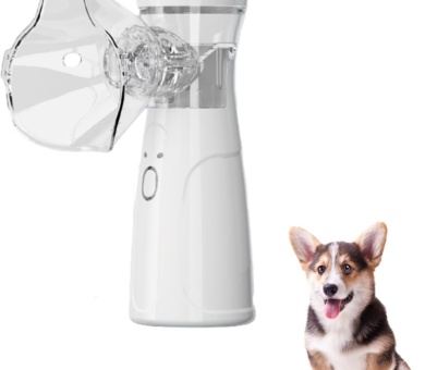 Portable USB Dog Nebulizer - Handheld Device with Nebulizer Mask Ideal for Cats and Dogs - Includes 2 Masks in Varying Sizes to Accommodate Most Animals