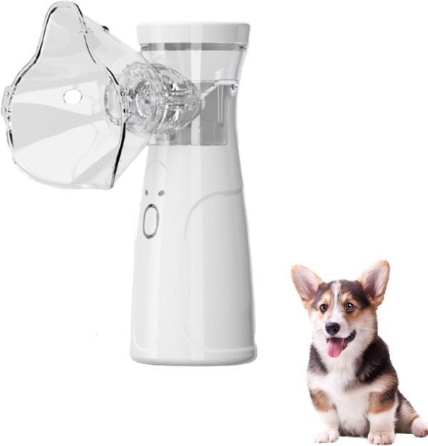 Portable USB Dog Nebulizer - Handheld Device with Nebulizer Mask Ideal for Cats and Dogs - Includes 2 Masks in Varying Sizes to Accommodate Most Animals