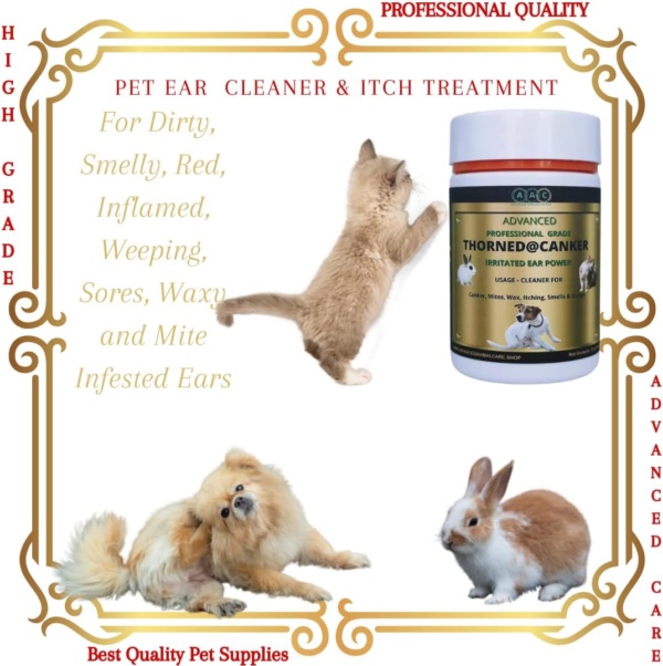 AAC Advanced Animal Care Thorned@Canker 30g For Ears & Paws. Itchy, Inflammed,Sore, Waxy, Dirty, Smelly Canker/Mites Treatment For Dogs Cats Rabbits - Image 7