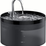 Cat Water Fountain for Drinking, GIOTOHUN Faucet-Shaped 67oz/2L Cat Fountain, Super Silent, Built-In Led Light, Activated Carbon Filter, Multiple Pets…