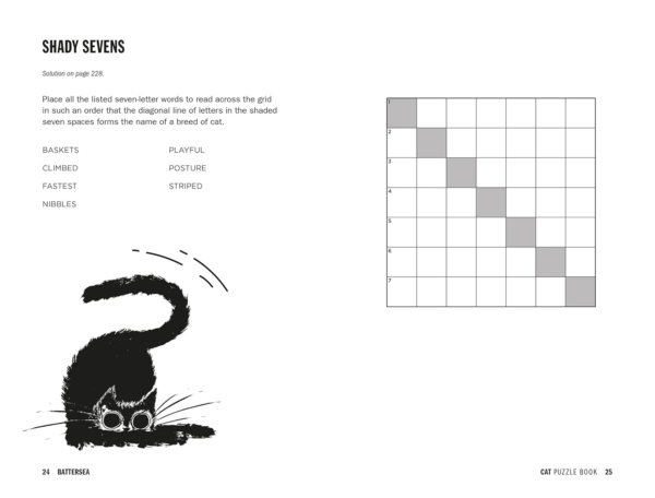 Battersea Dogs and Cats Home - Cat Puzzle Book: Includes crosswords, wordsearches, hidden codes, logic puzzles – a great gift for all cat lovers! - Image 3