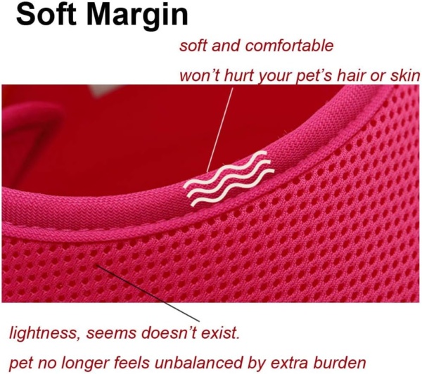 Pink Dog Soft Elizabethan Collar, Cat Soft Recovery Cone, Adjustable Mesh E-Collar, Machine Washable, Easy Drink Eat Sleep, Anti-Bite/Lick Cat Dog - Image 5