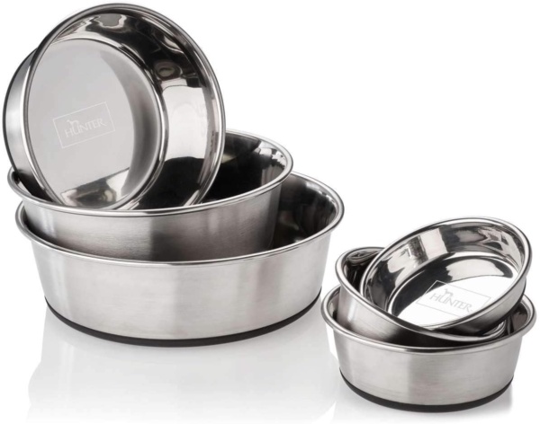 HUNTER Stainless Steel Feeding Bowl for Dogs and Cats Non-Slip Easy-Care - Image 4