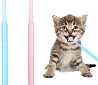 2 Pack Small Dog & Cat Toothbrush,360 Degree Soft Silicone Pet Toothbrush Cat Dental Care Dog Oral Hygiene Deep Clean Pet Teeth Cleaning Kit (Small Size)