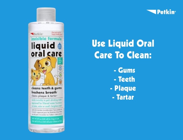 Petkin invisible formula Liquid Oral Care Teeth, Dental Gums Fresh Brath Dogs and Cats - Image 5