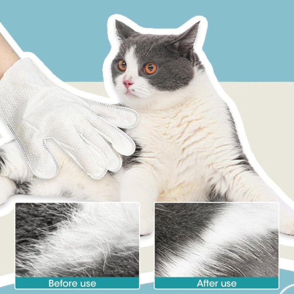 18 Pieces Pet Wipes for Dog and Cat Cleaning Gloves Deodorizing Hypoallergenic Grooming Wipes for Fur Face Paws Ears Butt,Waterless Wash Free Pet Glove Wipes for Daily Care & Traveling - Image 6