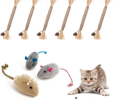 9Pcs Catnip Toys For Cats, Teeth Cleaning Catnip Toys, Cat Dental Treats, For Indoor Kitten Teething And Stress Relief, Effectively Eliminates Dental Plaque And Tartar,Protect Your Pet's Oral Health