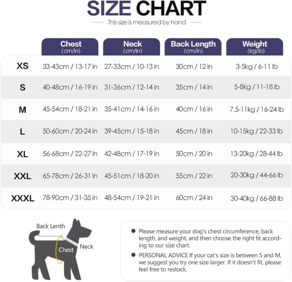 Lelepet Calming Coat with Ear Wrap, Turtleneck Dog Hoodie for Thunder, Fireworks, Comfortable Dog Soothing Shirt with Ear Muffs, Anxiety Relief Vest, Navy Blue M - Image 4