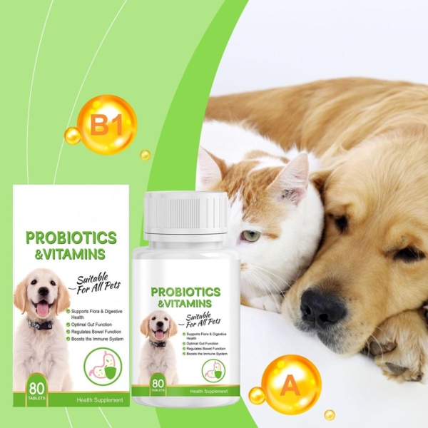 Digestive Tablets for Dogs - Pet Probiotic Tablets Pet Health Supplement Probiotic | Dog Probiotic Support Gut Health, Itchy Skin, Allergies, Yeast Balance, Immunity - Image 2