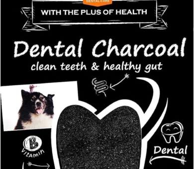 NEW: 2 in 1 dental charcoal dogs: dental care powder and at the same time for intestinal health - for vomiting - flatulence & diarrhoea for intestinal flora.