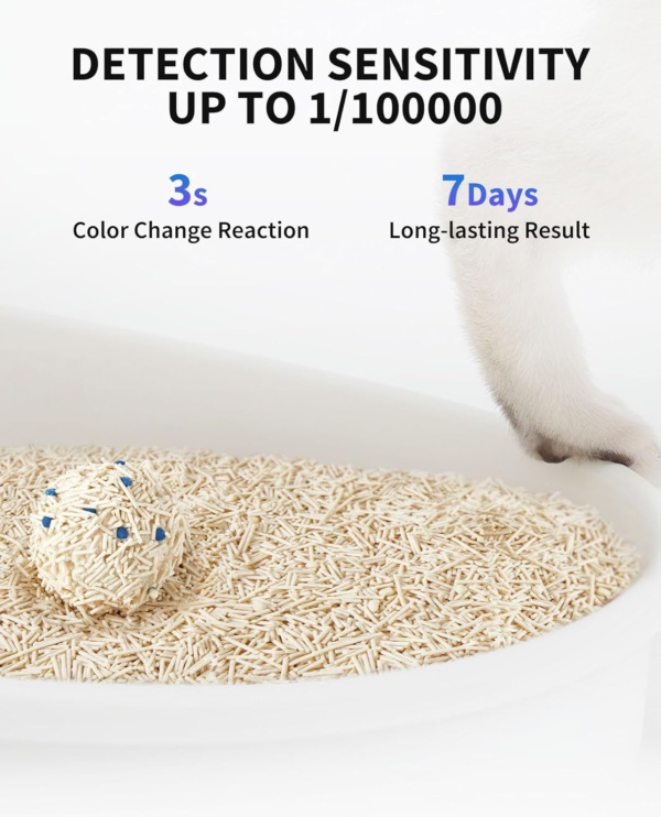 PETKIT Clumping Cat Litter, Mixed Tofu Bentonite Cat Litter with Urine Test Particles, Easy to Use Ultra Absorbent, Odor Control and Flushable, Dust Free, Biodegradable, 2 Packs/4.8kg - Image 3
