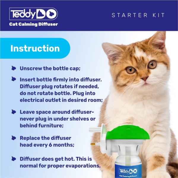Calming Diffuser Refill for Cats | Pack of Two| 60 Days Kit | Reduce Spraying, Scratching and Other Problematic Behaviors | Calming and Relaxing Effect | 2x48 ml | - Image 4