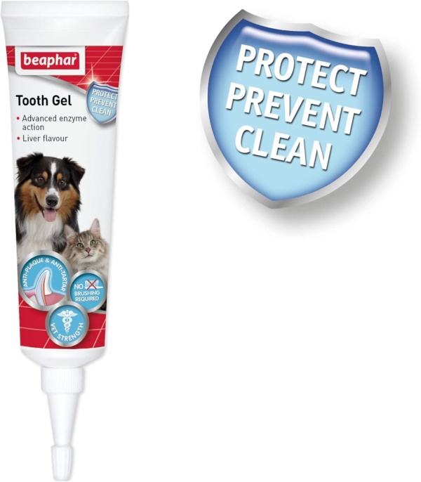 Beaphar | Advanced-Enzyme Toothgel | Dental Care Dogs & Cats | Non-Brush Alternative | Helps Prevent Bad Breath & Combat Plaque | 100g Tube - Image 6